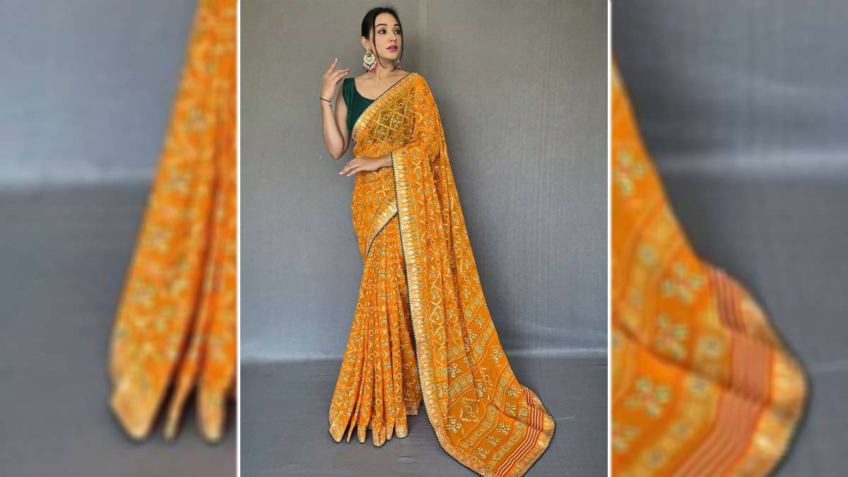 Embellished Gota Patti Saree