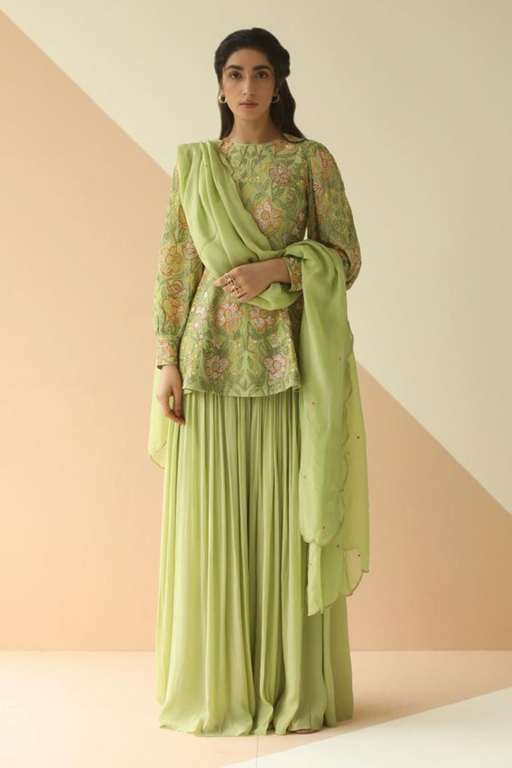 Floral Sharara Suit Set