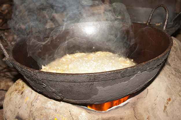 How do you use an iron pan for the first time