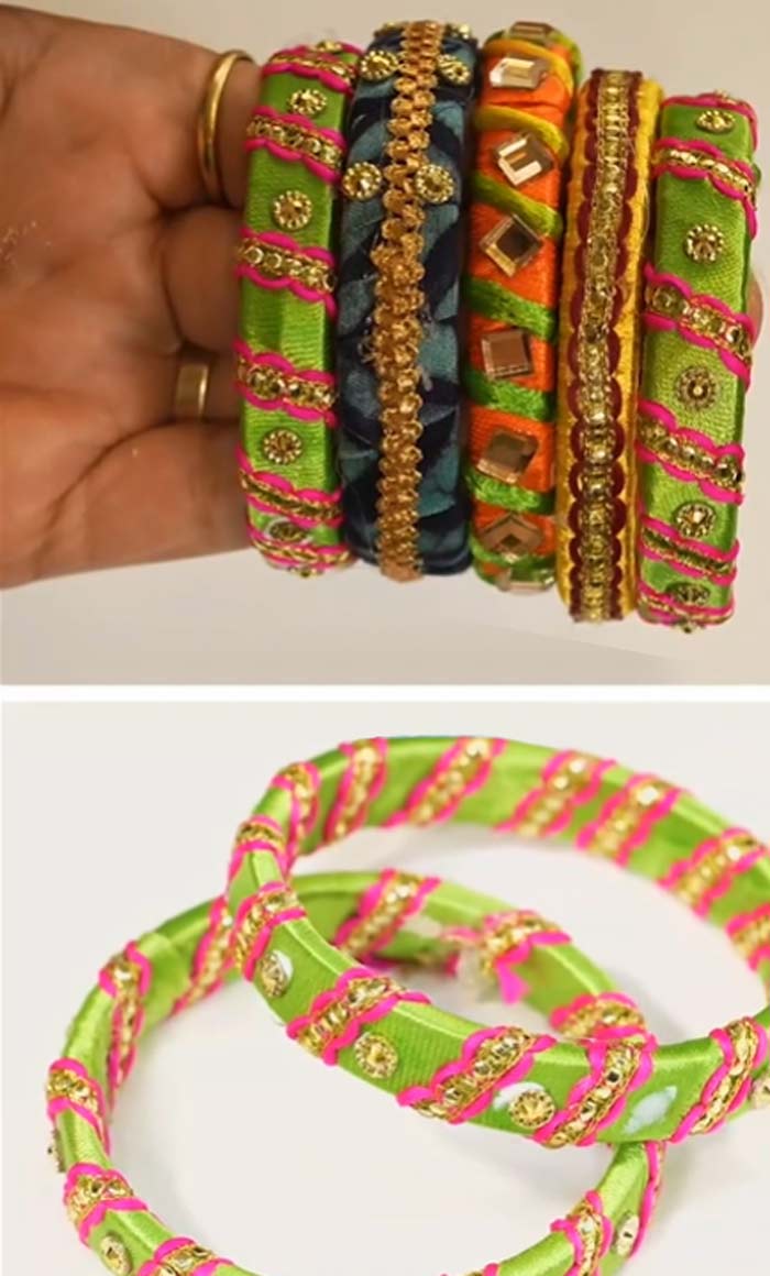 How to reuse old bangles for matching kangan