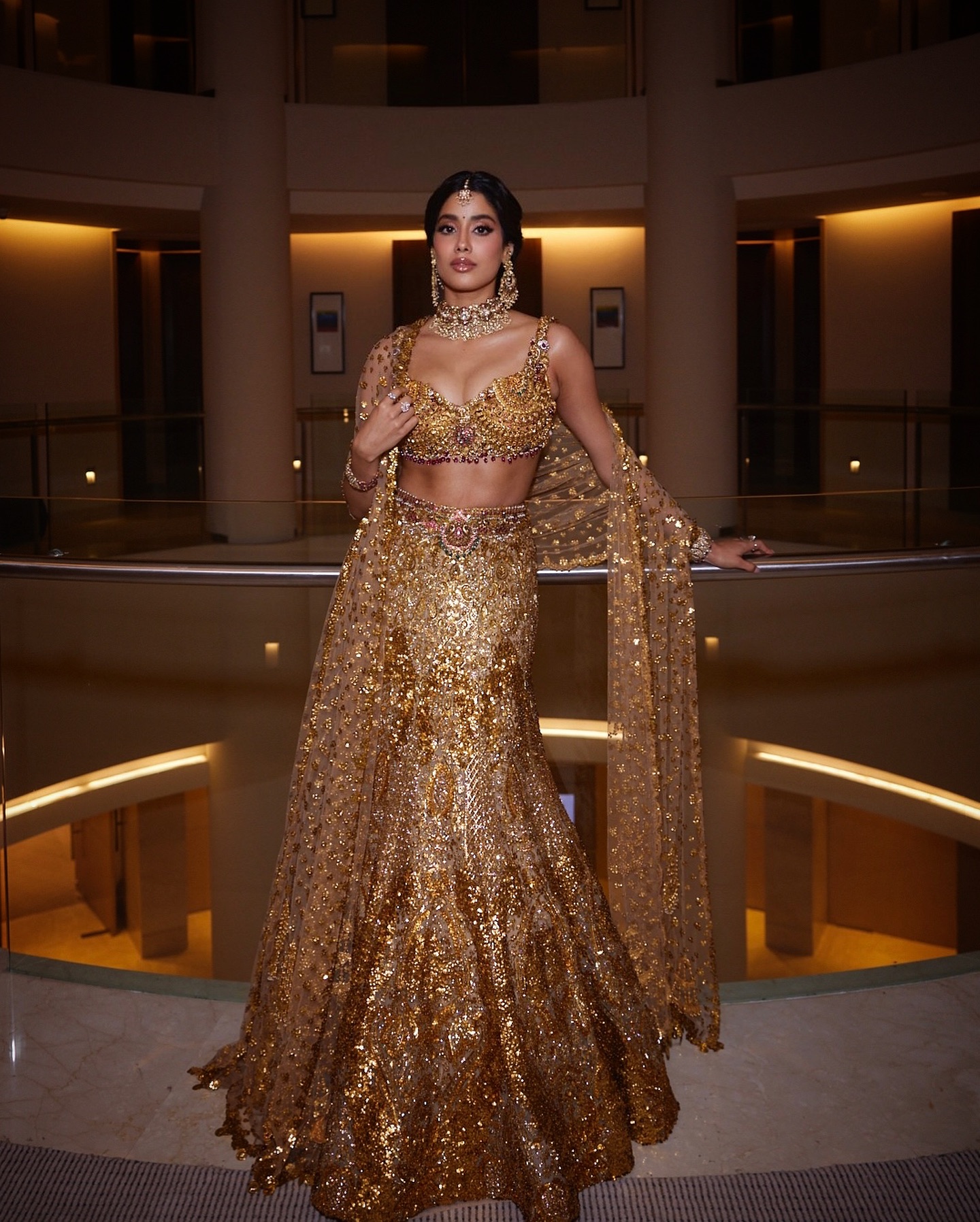 Janhvi Kapoor's Golden Lehenga