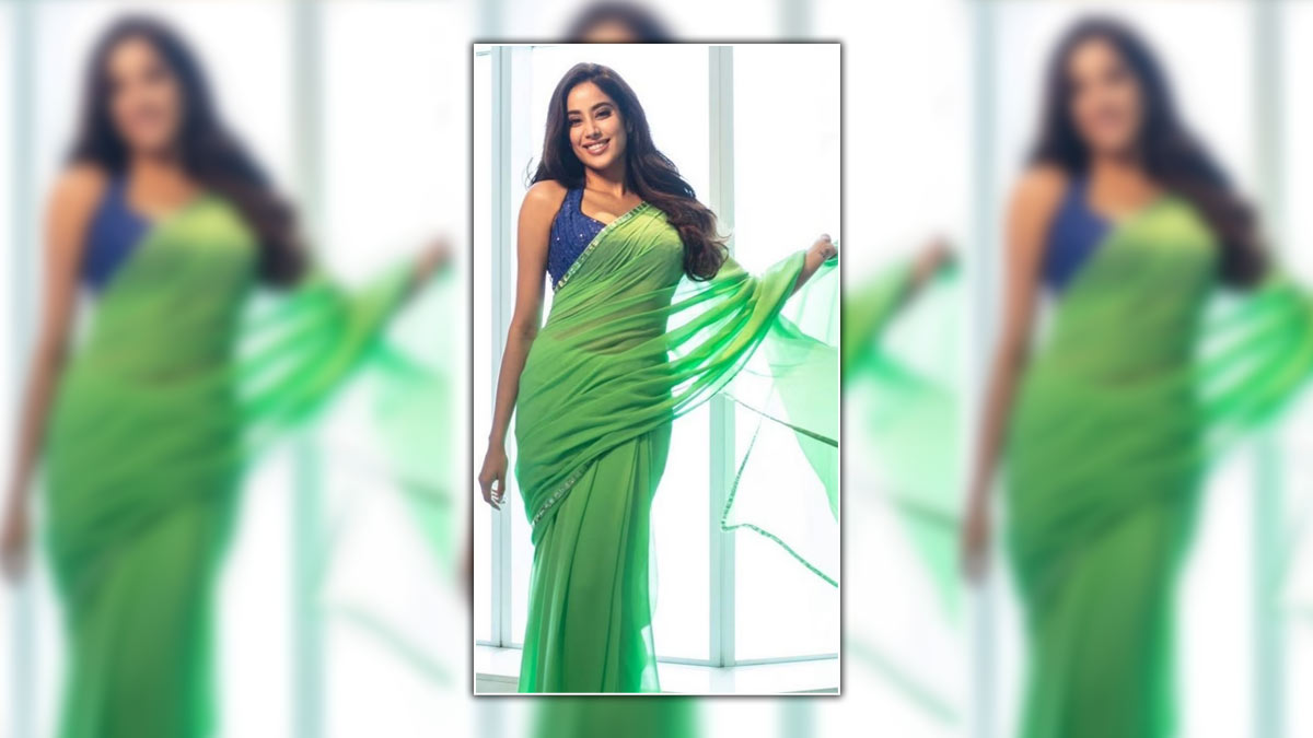 Janhvi Kapoor’s Green Saree