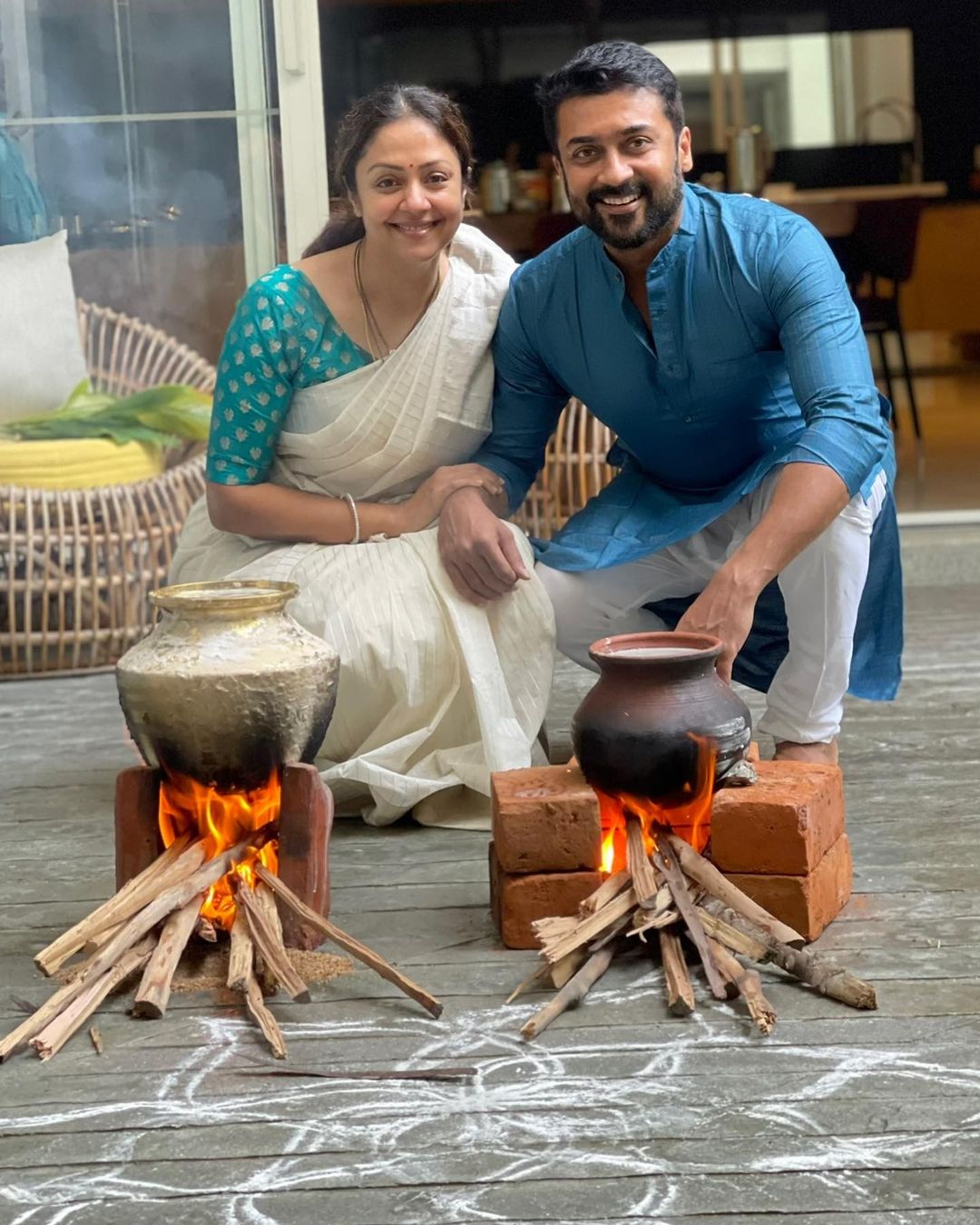 Jyothika’s White Saree