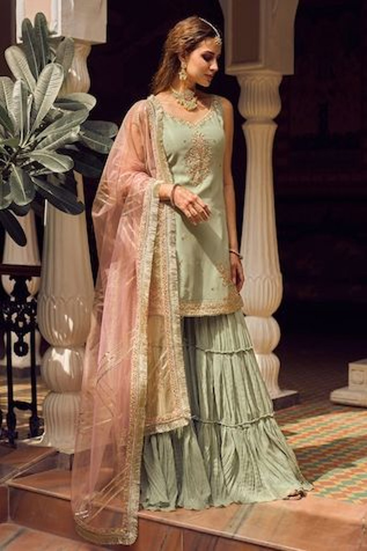 Pakistani Sharara Suit Set