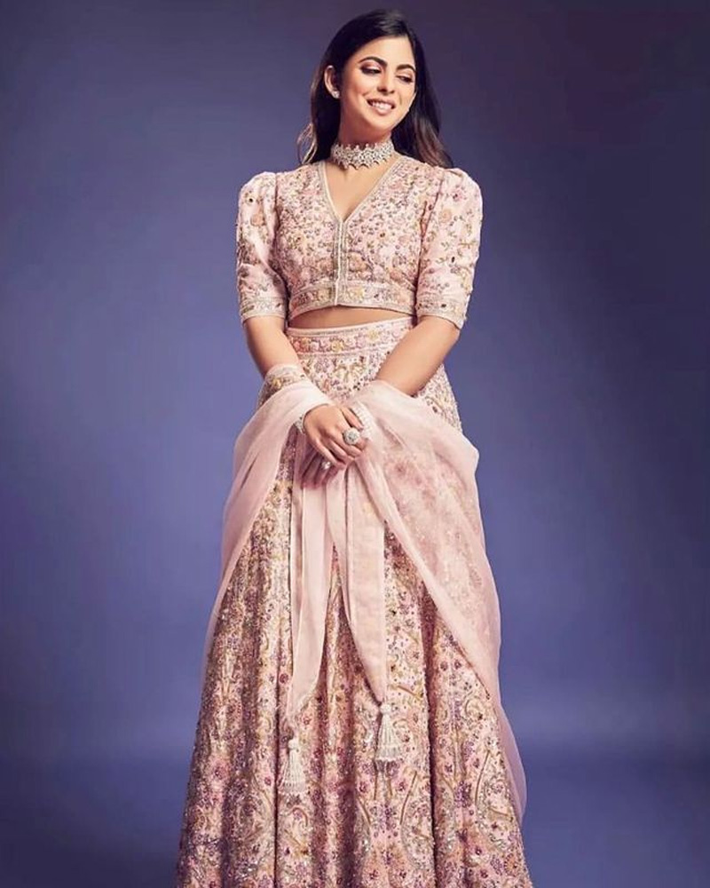 Peach Embellished Blouse