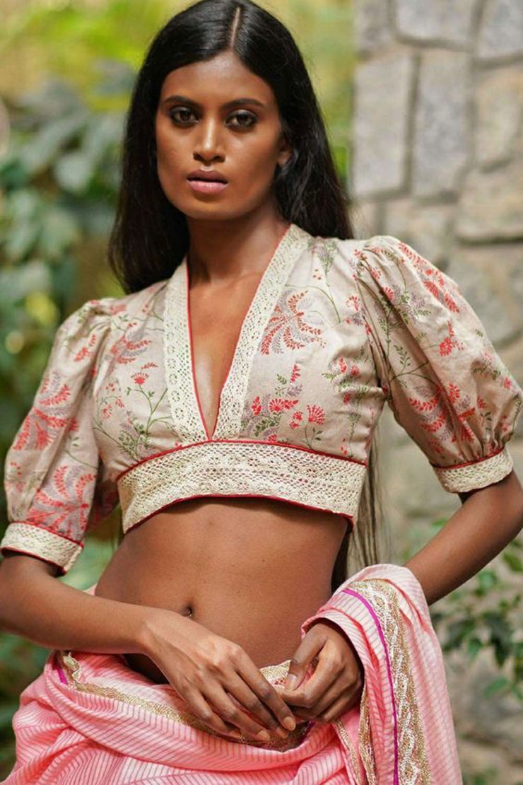 Puffed Cotton Blouse Design