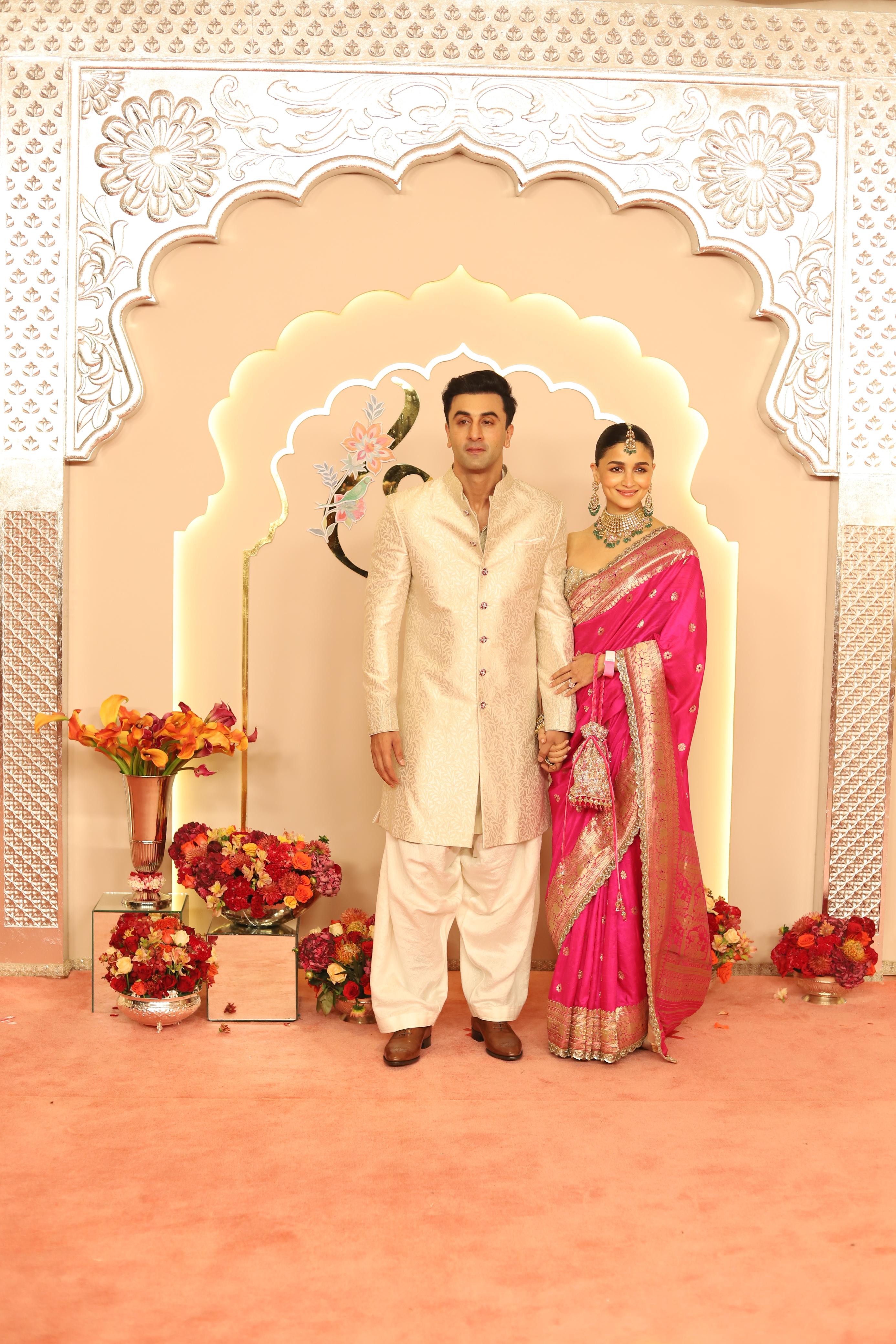 Ranbir Kapoor And Alia Bhatt Wearing Manish Malhotra For Anant Radhika’s Wedding Ceremony