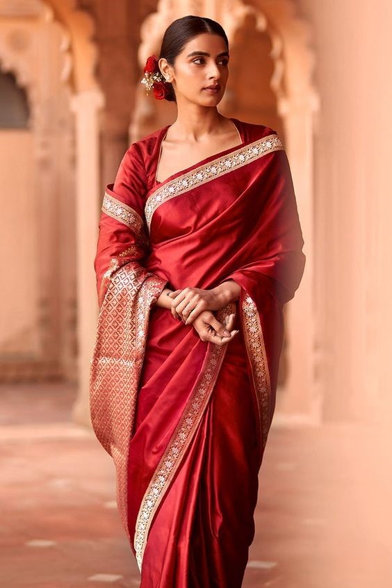Red Soft Silk Saree