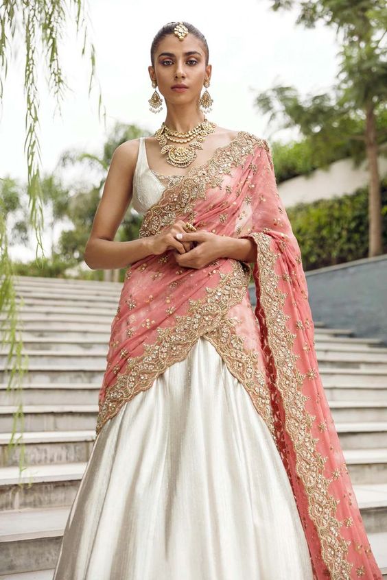 Saree Style Dupatta Draping