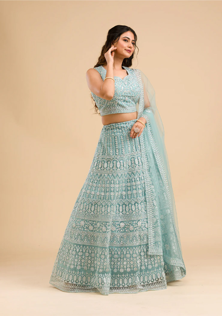 Thread Work Lehenga