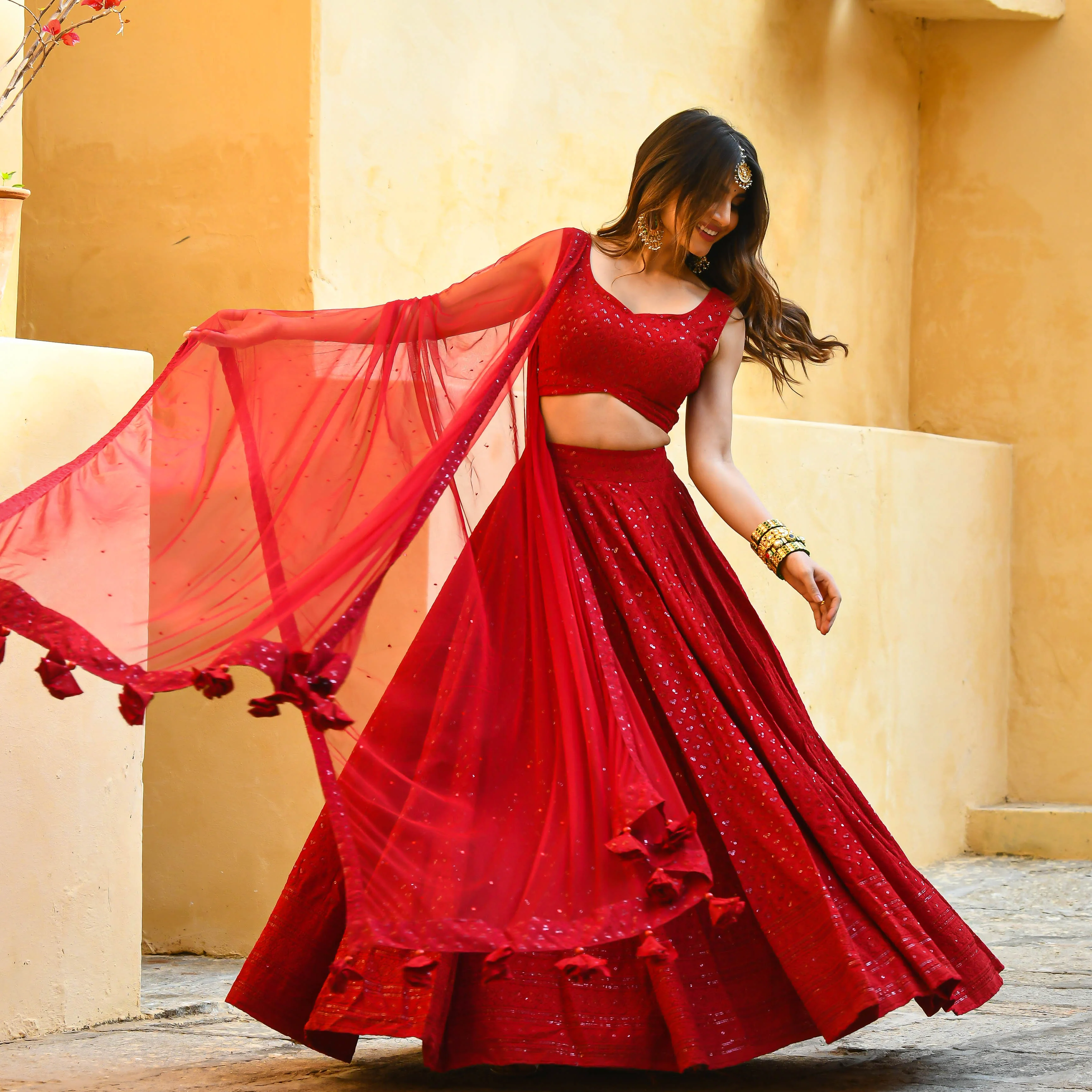 anarkali lehenga