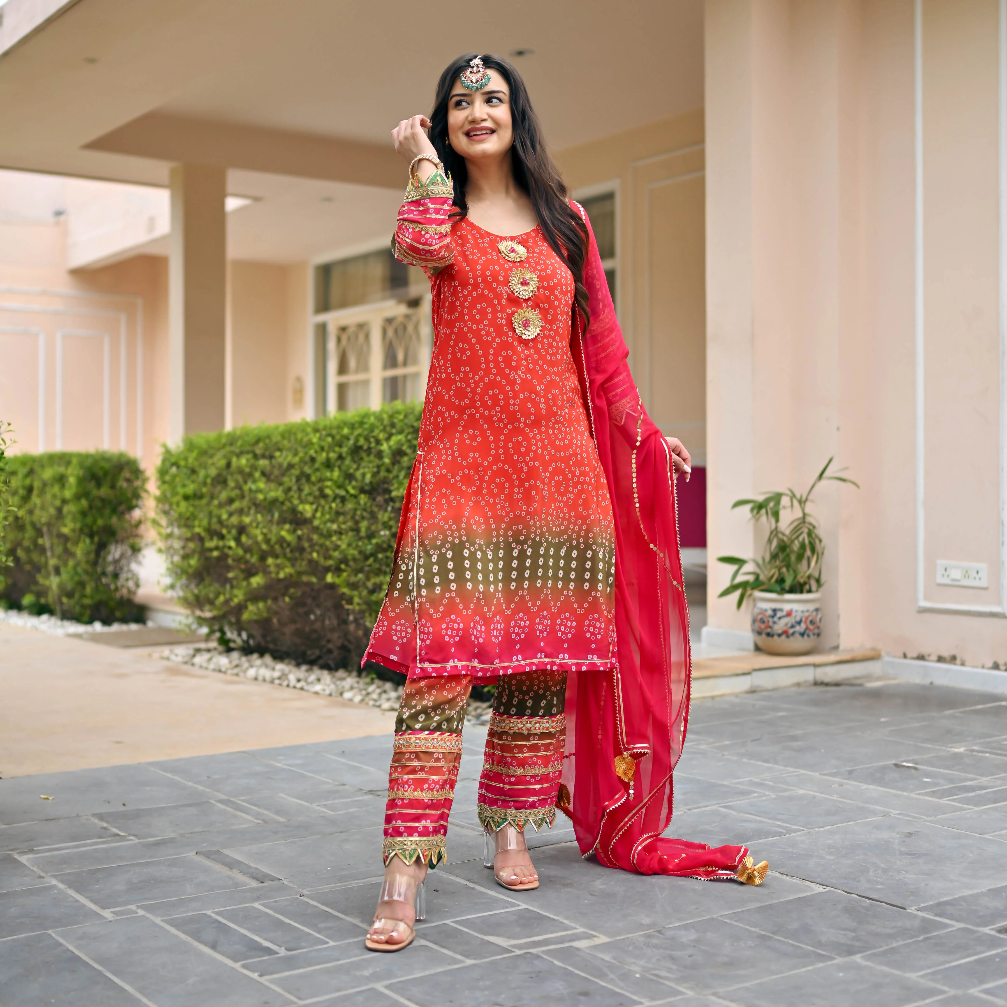 bandhani suit