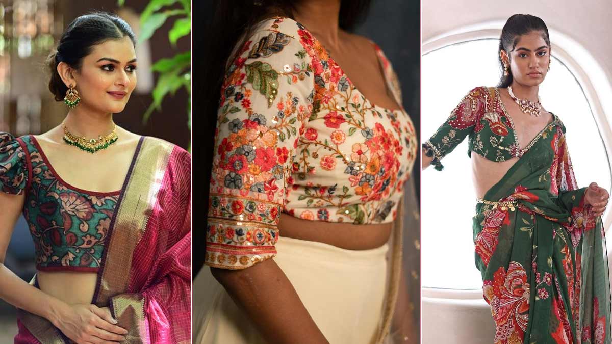 4 Stunning Printed Blouse Designs To Bookmark HerZindagi