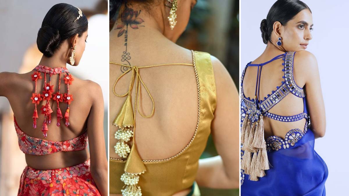 Stunning Latkan Blouse Designs To Flaunt At Monsoon Weddings