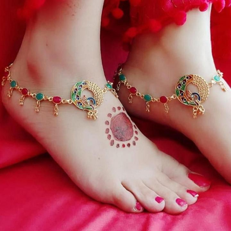 multi colour payal