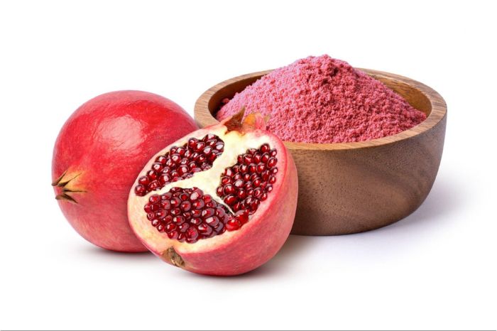 pomegranate home made face mask for dry skin 