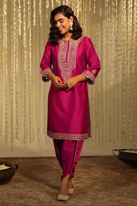punjabi style dhoti salwar suit