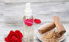 sandalwood and rose water