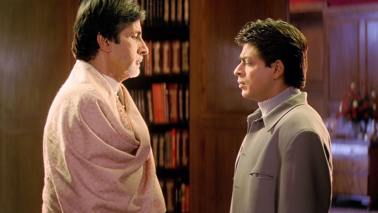 srk amitabh emotional scene in kg