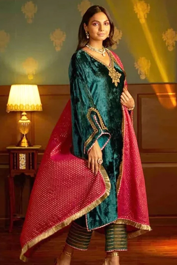 straight green suits