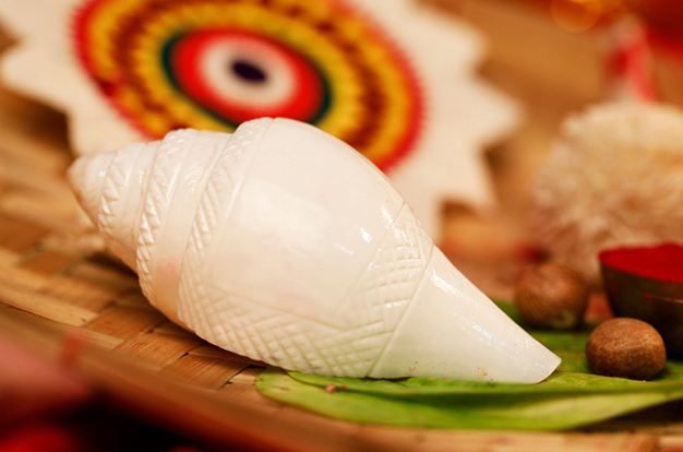 when we blow conch shell