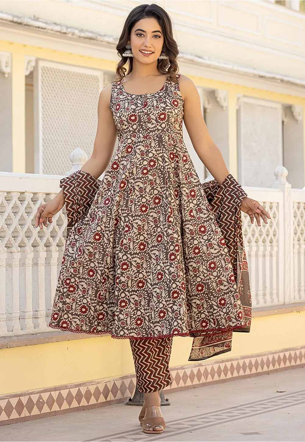 Cotton Anarkali Suit Designs