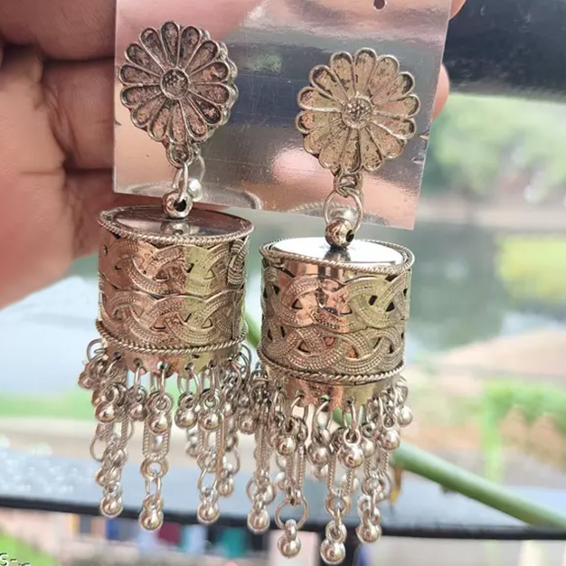 Dome style dangler earrings