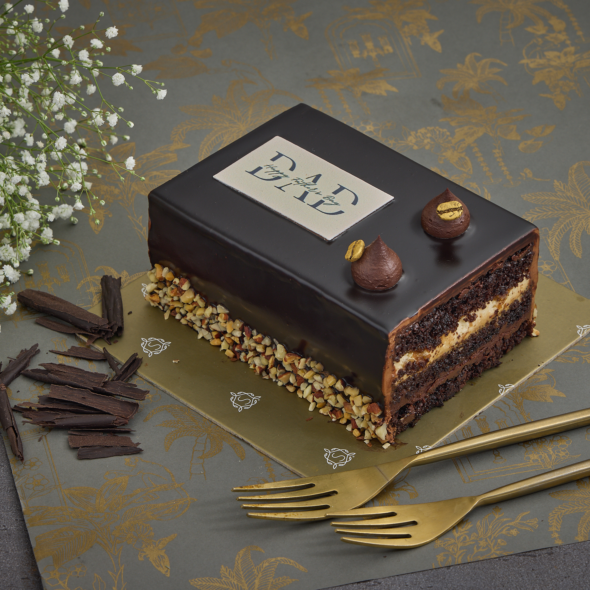 Father's Day Special   Chocolate Mocha Almond Cake