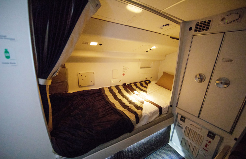 Flight attendant secret room