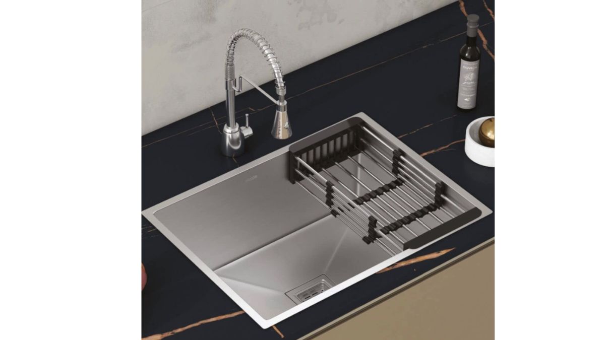 HAPPY HOMES Modular Kitchen Sink (XX Inch), Matte Satin Finish Grade Stainless Steel, Nano Coating Primer, Square Coupling, Metal