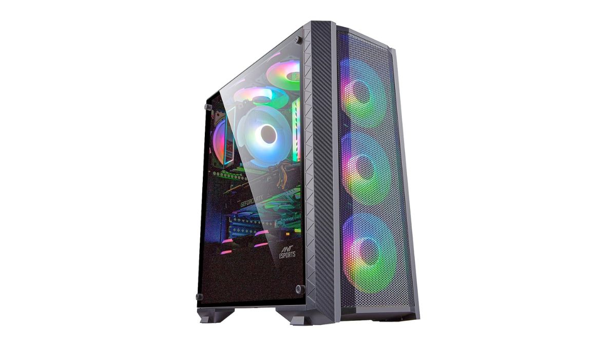 NXTGN Core and Gaming PC (Core i processor, GB RAM, TB SSD, TB hard drive, GB RTX graphics card, built-in Wi-Fi, Windows Pro)