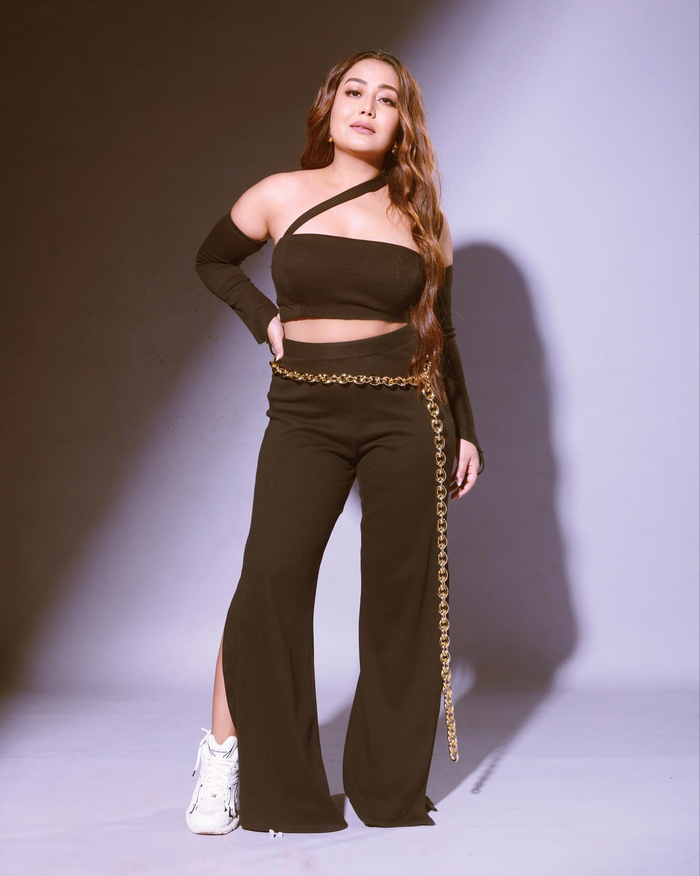 Neha Kakkar In Black Co Ord Set