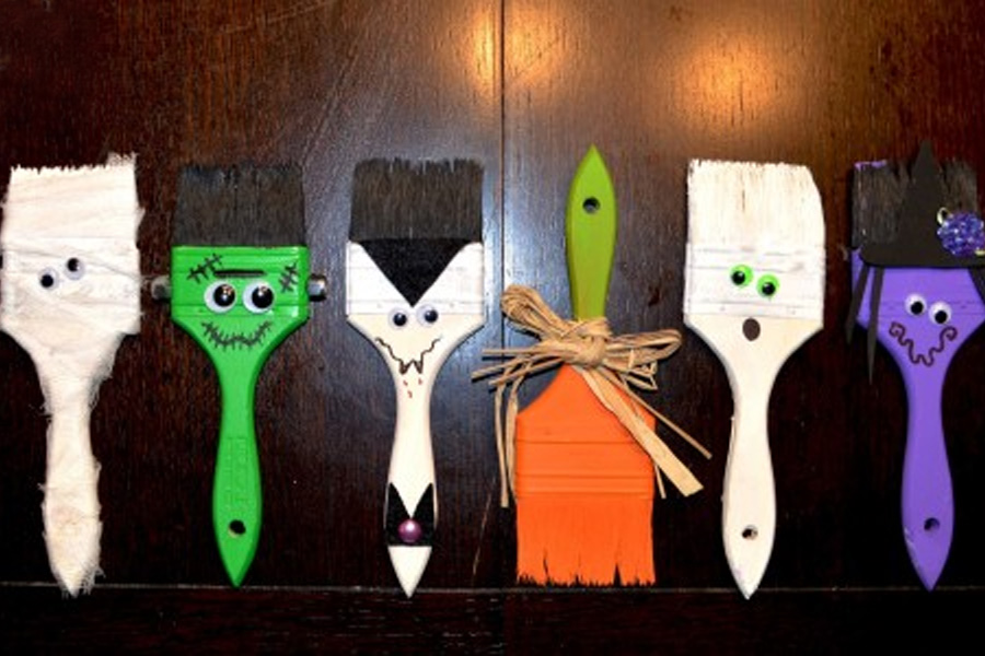 Paint brush craft idea