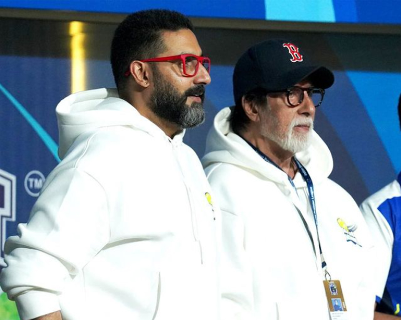 abhishek bacchan  and amitabh bacchan