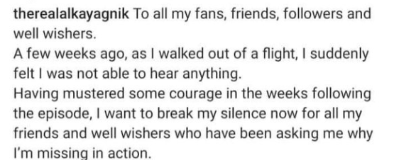 alkya yagnik hearing pots