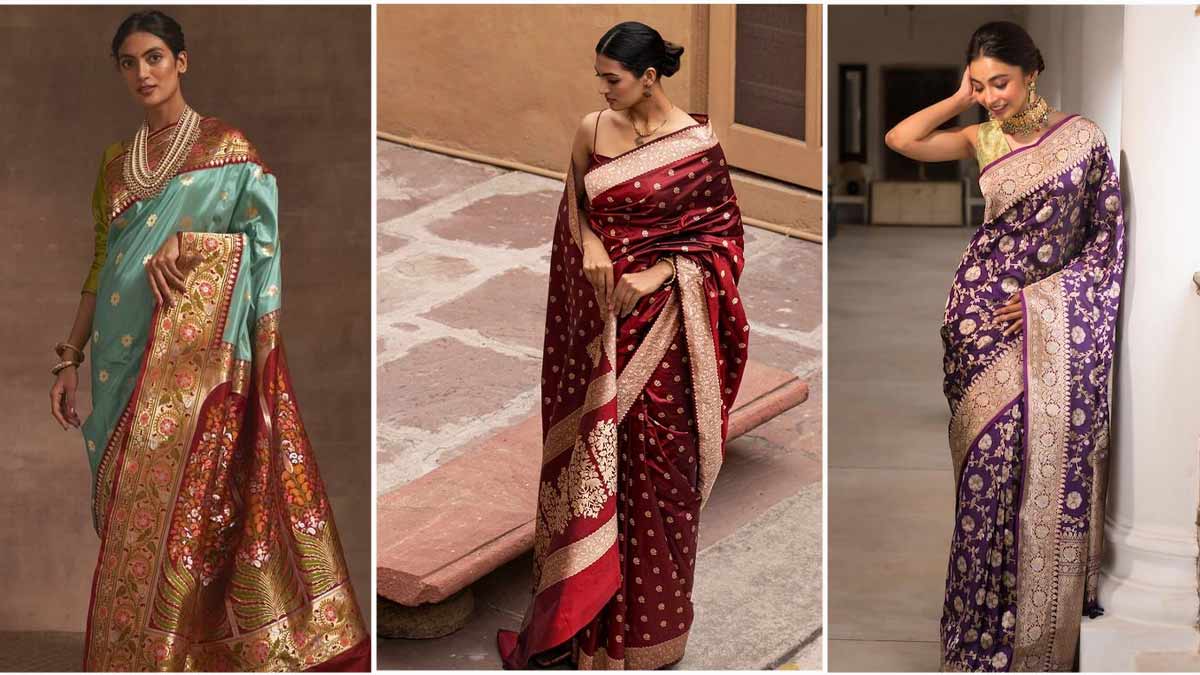 4 Beautiful Banarasi Silk Saree Designs For Weddings | HerZindagi