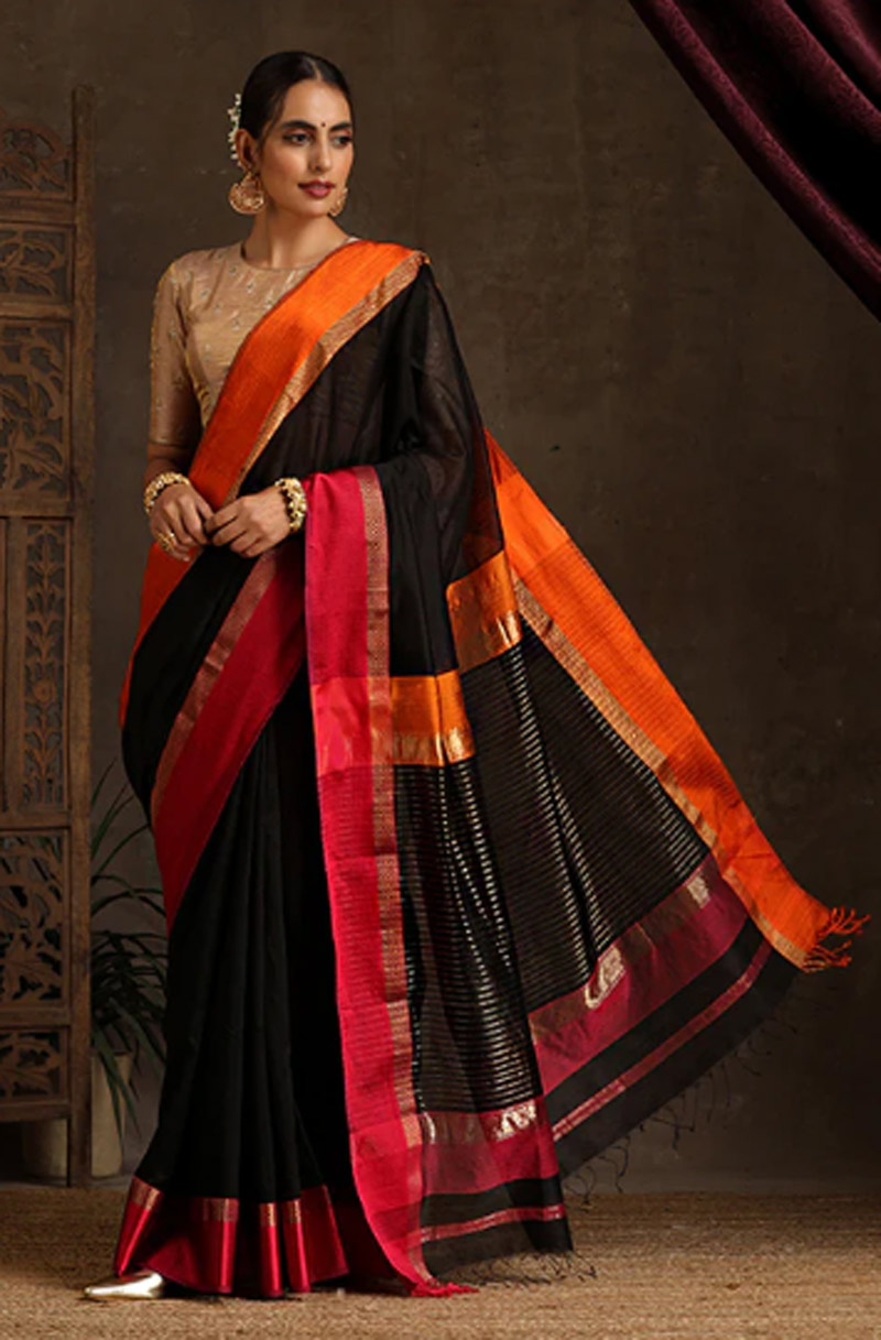 broad border saree