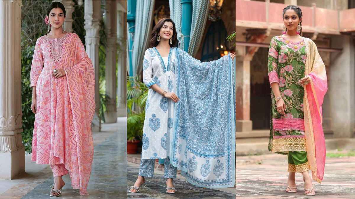 Best Cotton Salwar Suits For Women (June 2024): Comfortable And Stylish ...