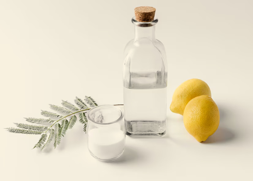 clean tap with vinegar