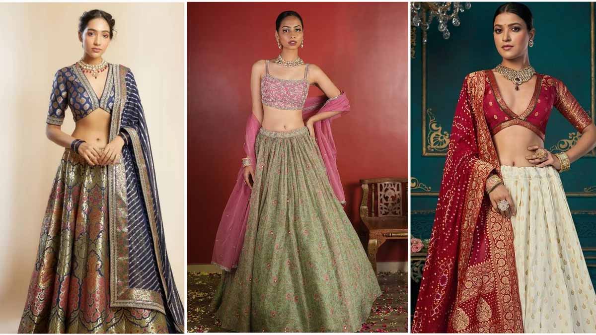 5 Best Contrast Lehenga Choli Designs HerZindagi