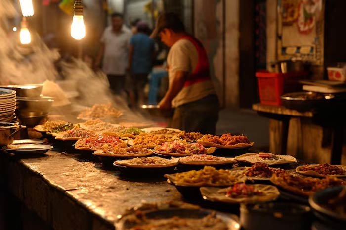 cst station street food in mumbai