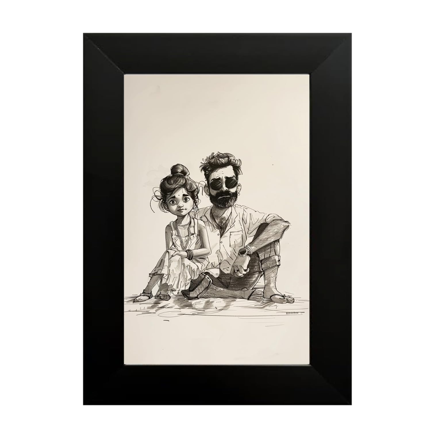 father daughter sketch