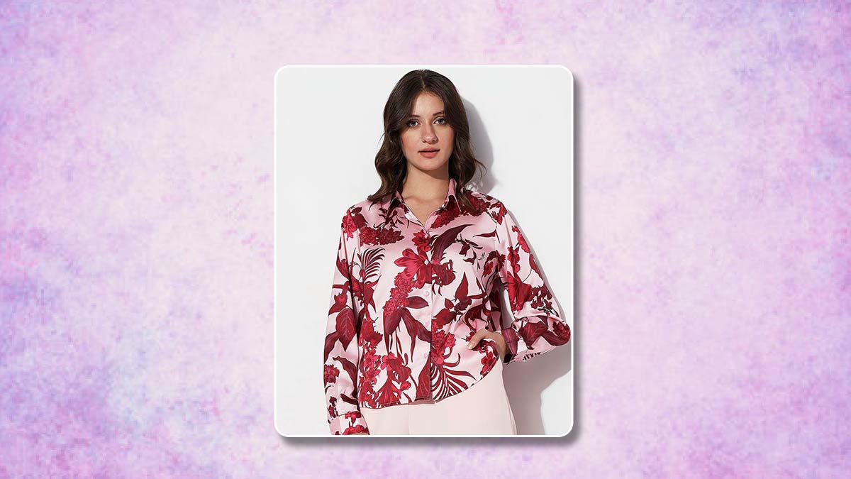 Floral shirt outfit girl online