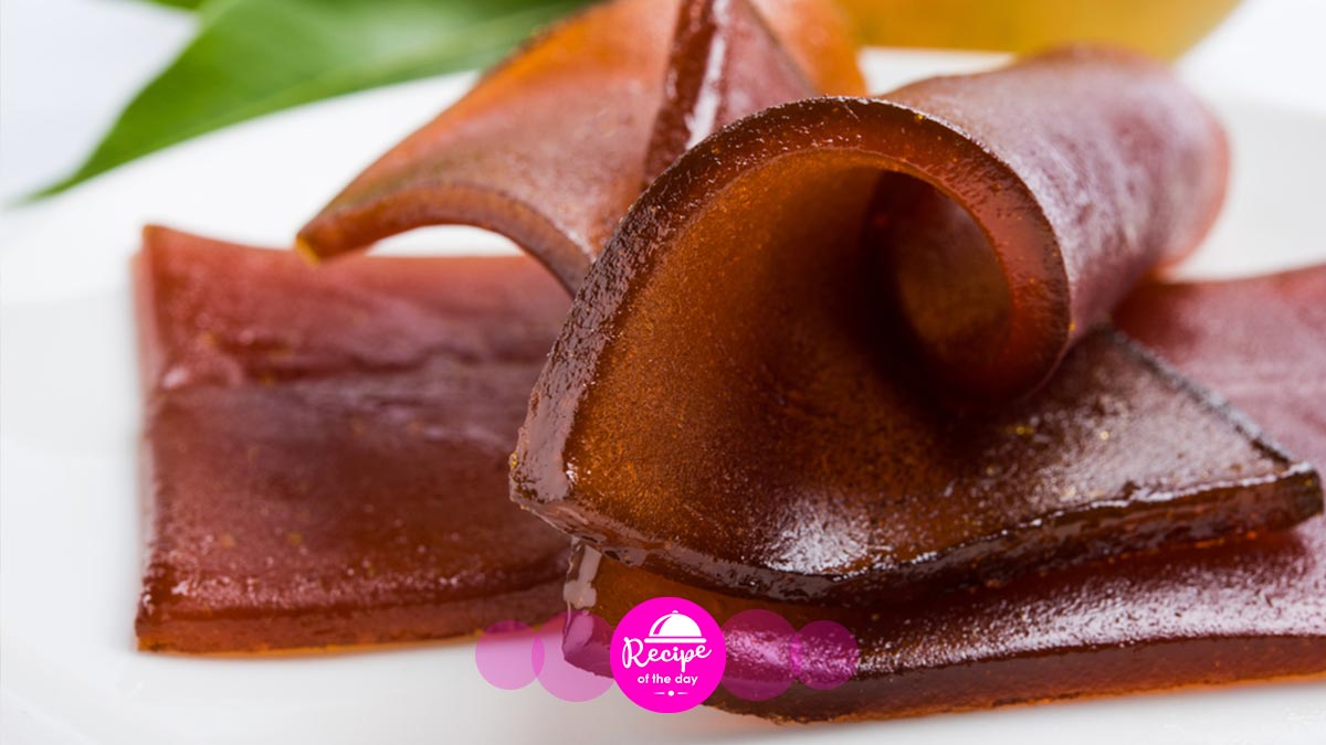 how to make apple pear papad in hindi