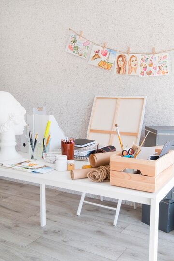 kids room craft station