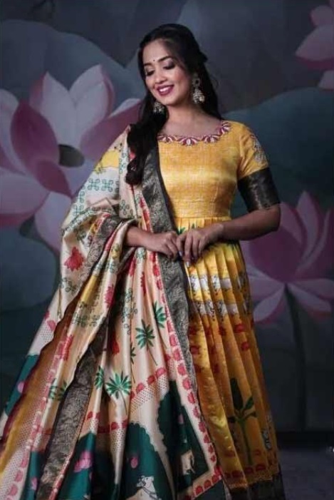 mugulu Print Anarkali outfits