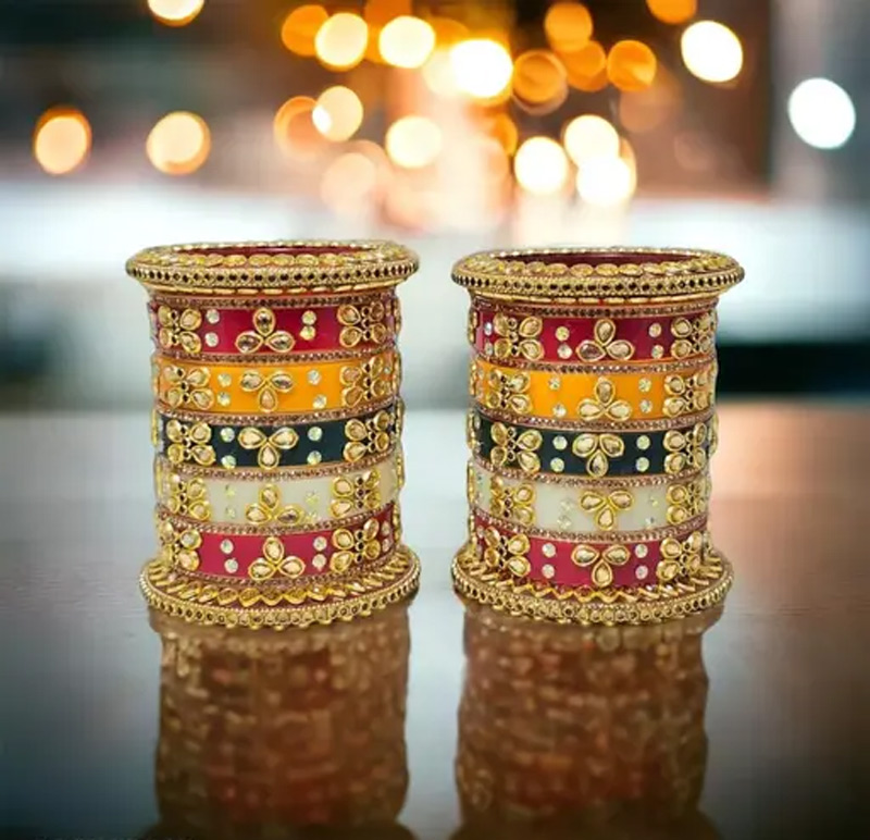 multi colour bangles