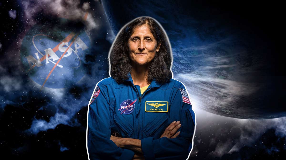 Sunita Williams during spacewalk at the International Space Station