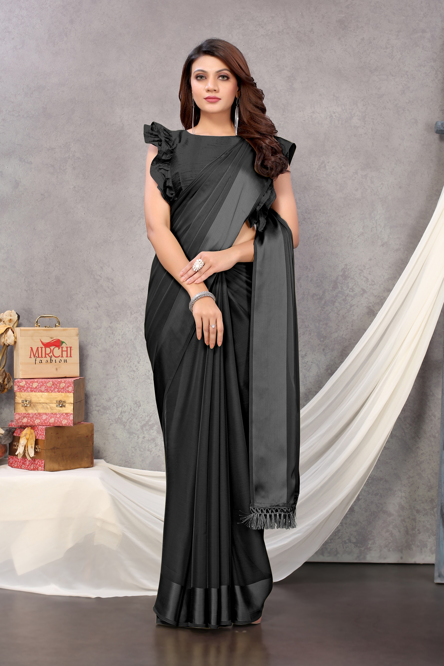 ruffle designer blouse