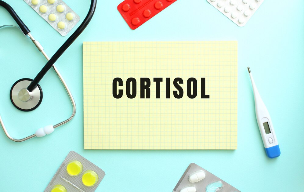 text cortisol is written
